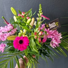 Bouquet décès hautes tiges